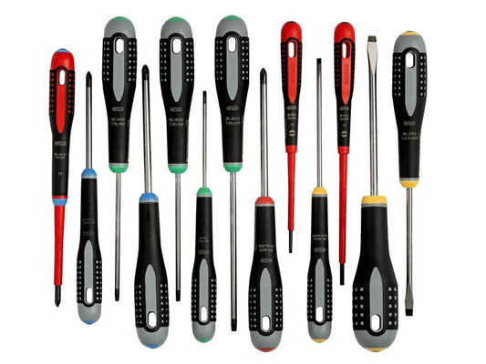 Bahco  ERGO Screwdriver Set 13 Piece Comfort Handles Mixed Set BE-9875
