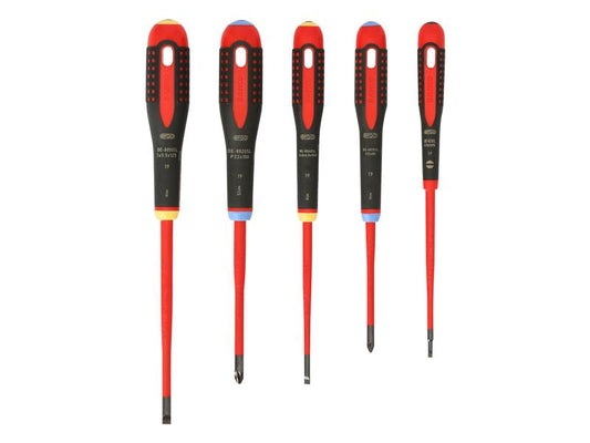 Bahco BE-9882SL ERGO™ Slim VDE Insulated Screwdriver Set, 5 Piece BAH9882SL