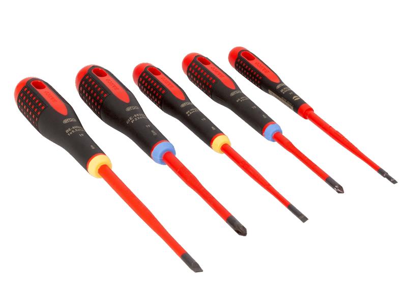 Bahco BE-9882SL ERGO™ Slim VDE Insulated Screwdriver Set, 5 Piece BAH9882SL