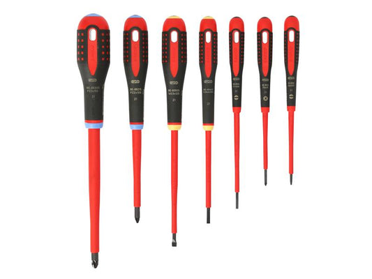 Bahco BE-9888S ERGO™ VDE Insulated Screwdriver Set, 7 Piece BAH9888S