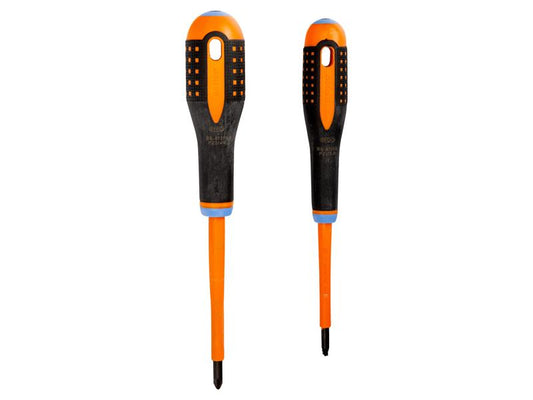 Bahco BE-9890S ERGO™ VDE Insulated Screwdriver Set, 2 Piece BAH9890S