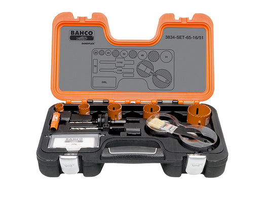 Bahco Professional Bi-metal Holesaw Set Sizes 16-51mm BAHHSSET1651