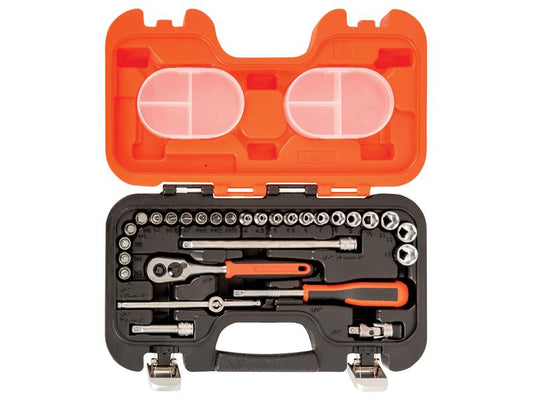 Bahco Metric Socket & Bit Set 29 Piece 1/4in Drive Single Hex S290