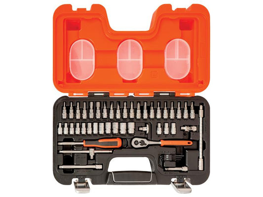Bahco Metric Socket And Bit Set 46 Piece 1/4in Drive Single Hex Boxed S460
