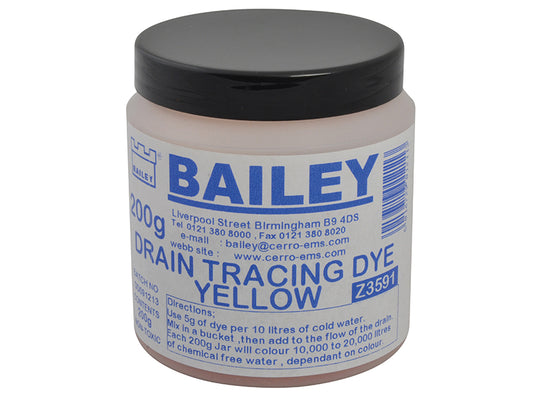 Bailey 3591 Drain Tracing Dye - Yellow BAI3591