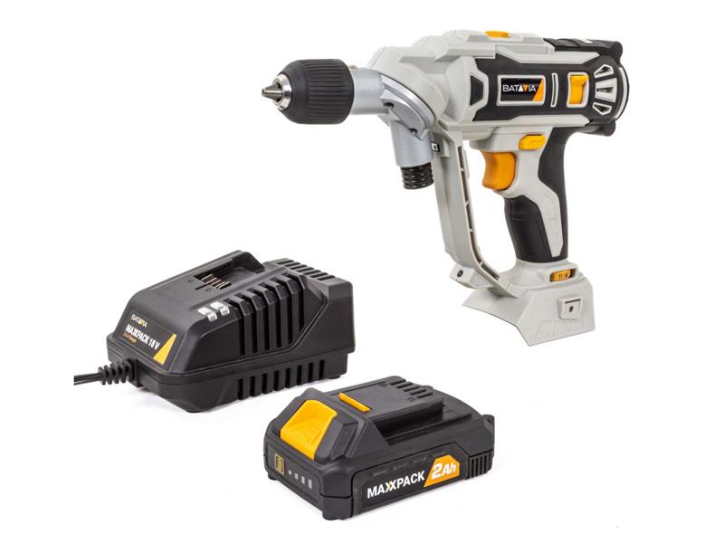 Batavia MAXXPACK Twin Drill & Screwdriver 18V 1 x 2.0Ah Li-ion BAT7064360
