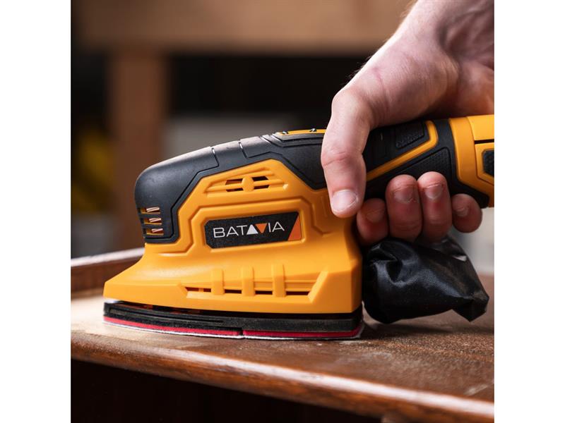 Batavia 12V FIXXPACK Detail Sander Bare Unit Soft Grip Speed 13,000 BAT7064669