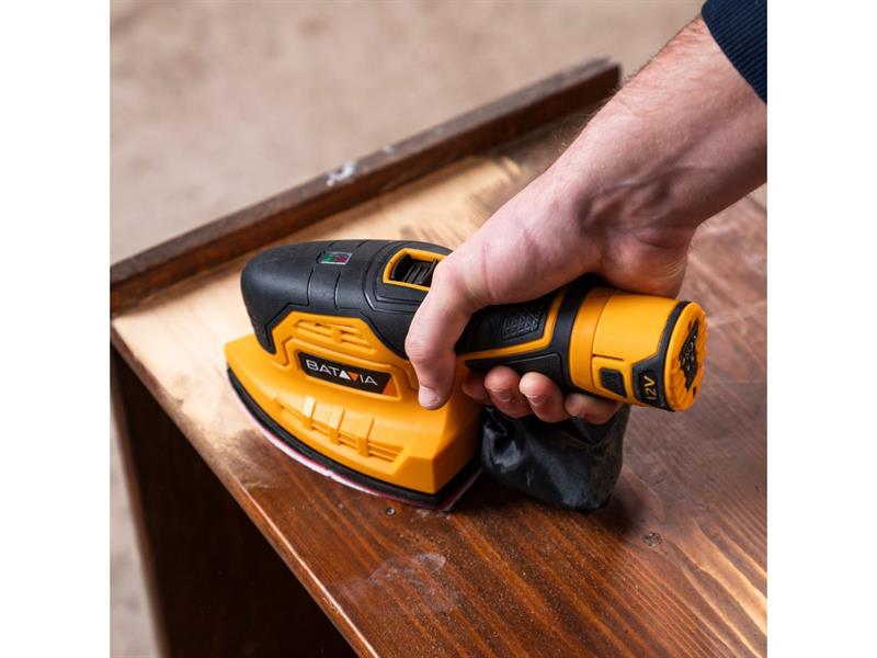 Batavia 12V FIXXPACK Detail Sander Bare Unit Soft Grip Speed 13,000 BAT7064669