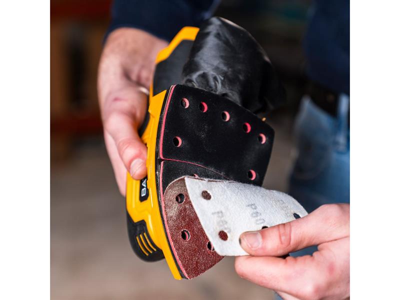 Batavia 12V FIXXPACK Detail Sander Bare Unit Soft Grip Speed 13,000 BAT7064669