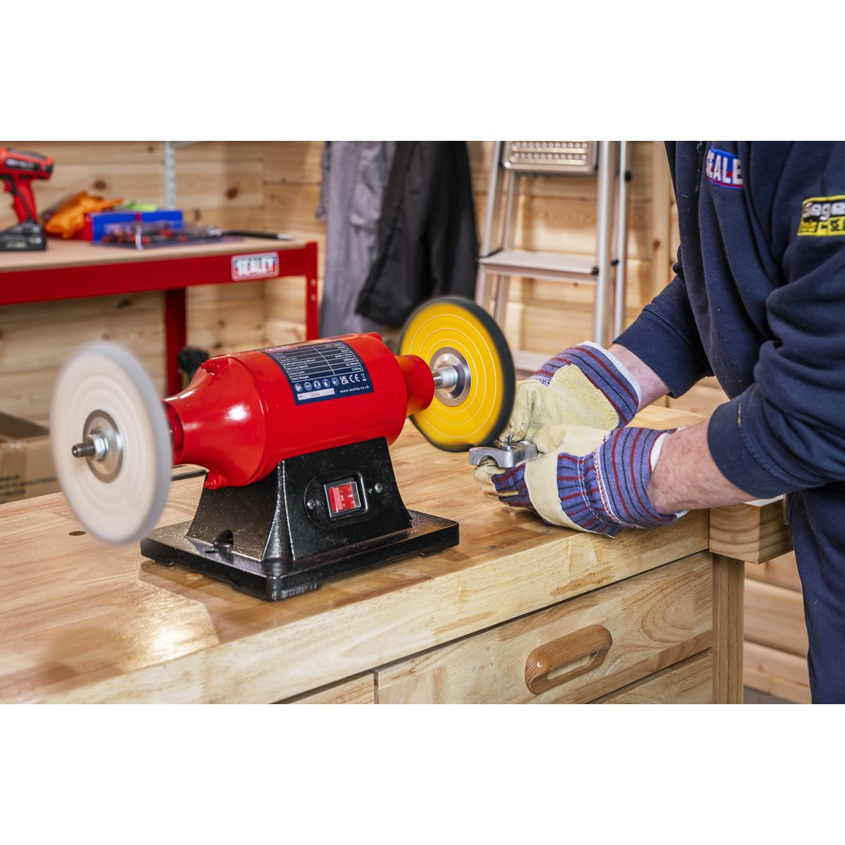 Sealey Bench Mounting Buffer/Polisher �150mm 370W/230V BB1502