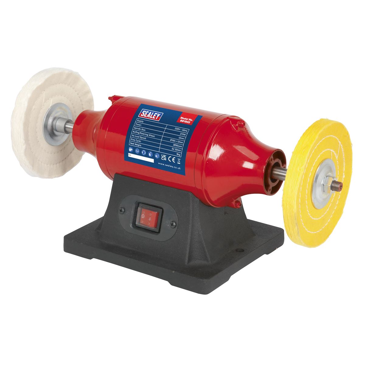 Sealey Bench Mounting Buffer/Polisher �150mm 370W/230V BB1502