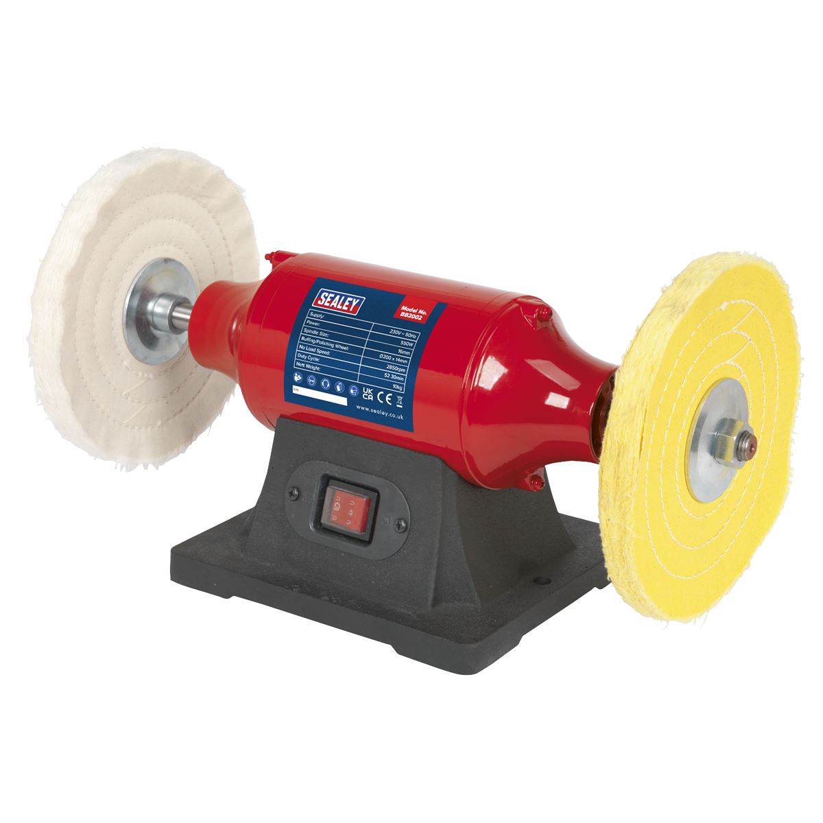 Sealey Bench Mounting Buffer/Polisher �200mm 550W/230V BB2002
