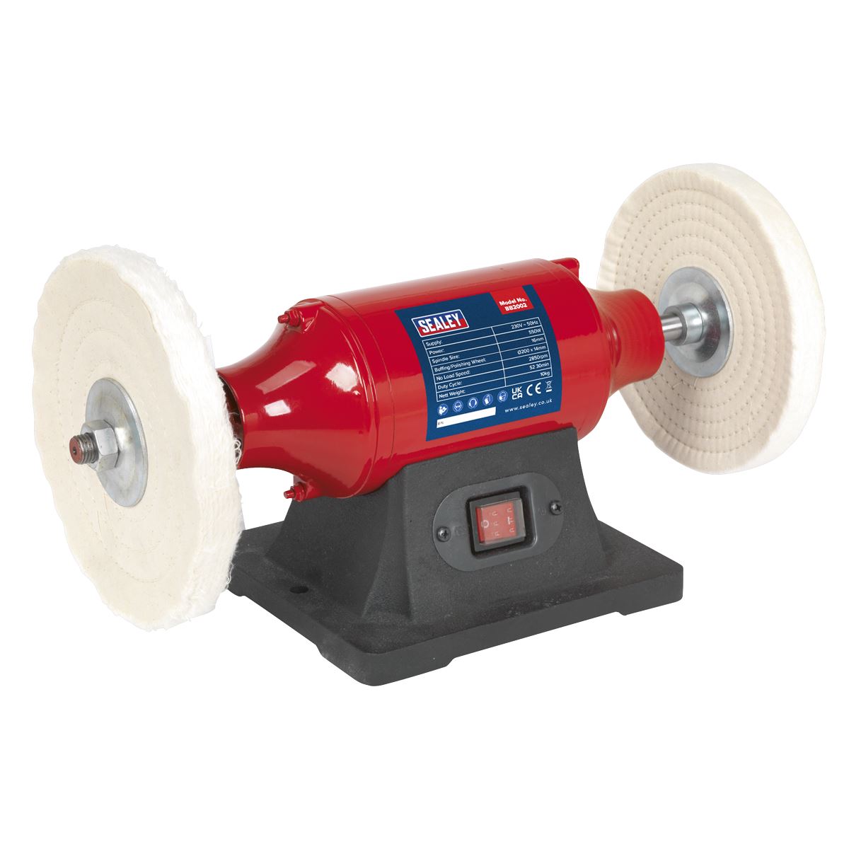 Sealey Bench Mounting Buffer/Polisher �200mm 550W/230V BB2002