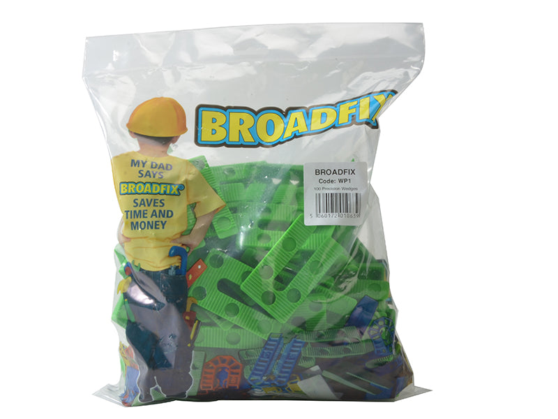 Broadfix Green Precision Wedges (Bag 100) BFXWP1