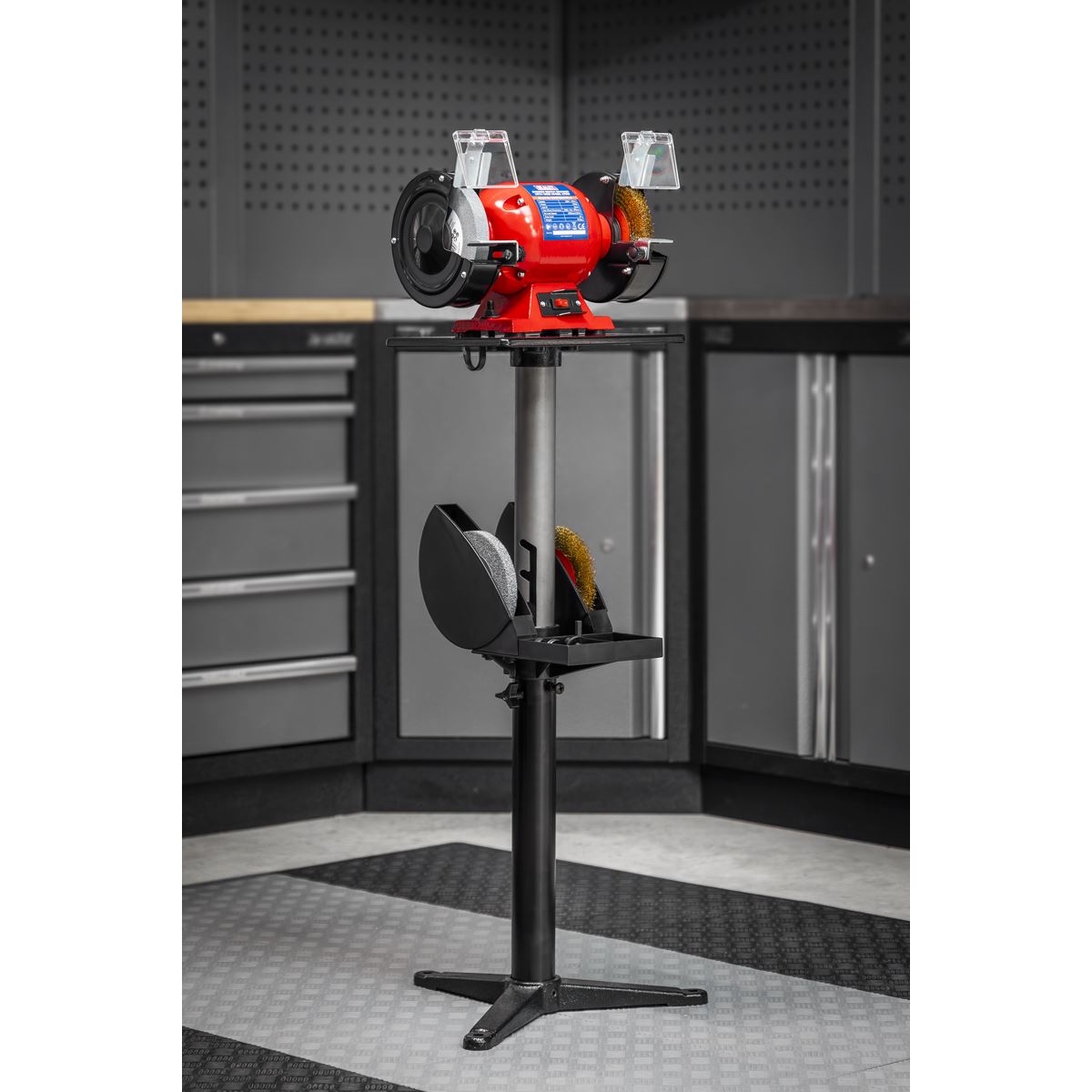 Sealey Bench Grinder Floor Stand Adjustable Range 700mm To 900mm BGST1