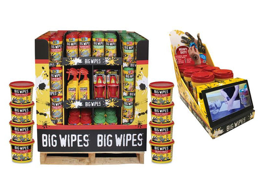 Big Wipes Half Pallet Counter Video Display Bundle BGWHPDCV2019