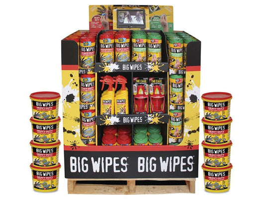Big Wipes Half Pallet Video Display BGWHPDV2019