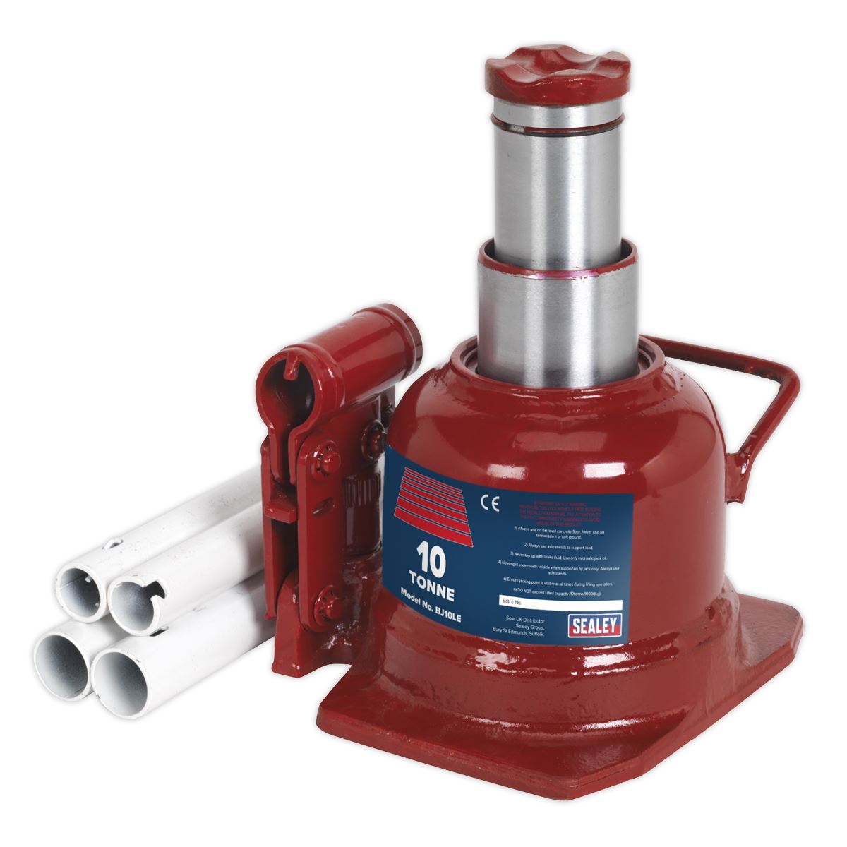 Sealey Bottle Jack 10 Tonne Low Profile Telescopic BJ10LE