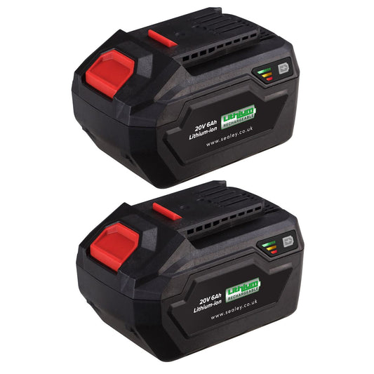 Sealey Power Tool Battery Pack 20V 6Ah Kit for SV20 Series Lithium-ion BK06