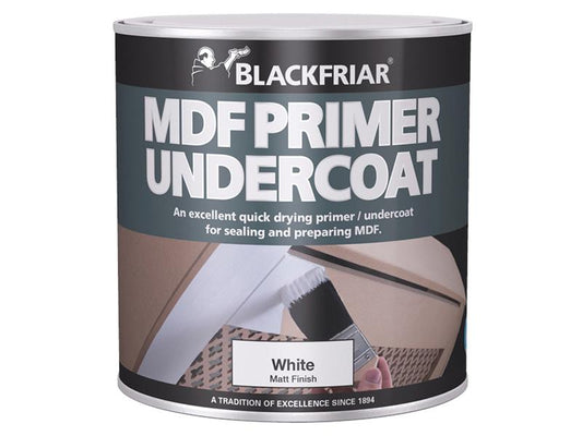 Blackfriar Quick Drying MDF Acrylic Primer Undercoat 250ml BKFMDFP250