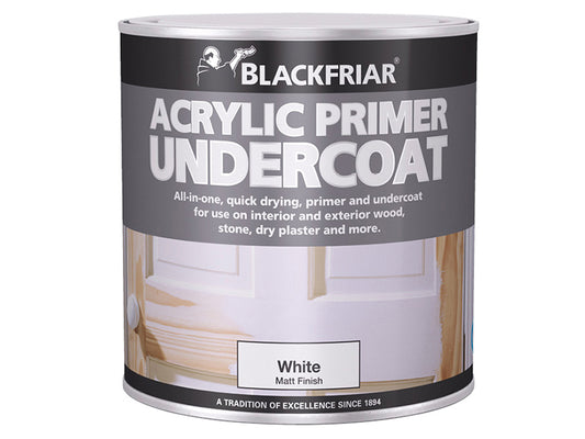 Blackfriar Quick Drying Acrylic Primer Undercoat Grey 250ml BKFGAP250