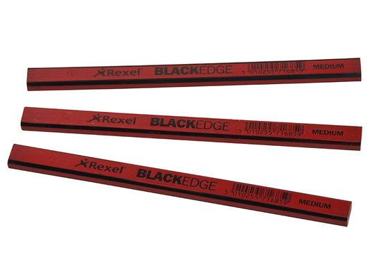 Blackedge Carpenter's Pencils - Red / Medium (Card 12) BLAR