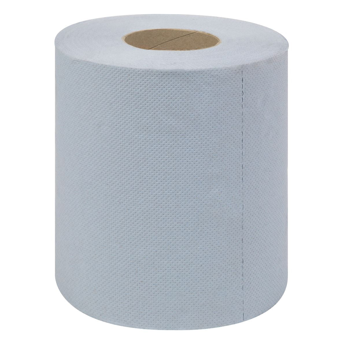 Sealey Blue Embossed 2-Ply Paper Roll 60m Pack of 6 Absorbent Wipes BLU60