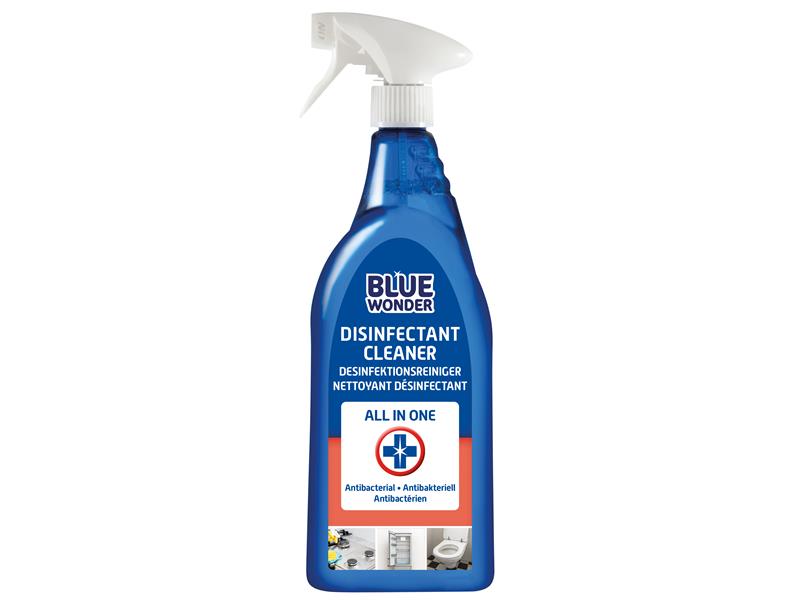 Blue Wonder Disinfectant Cleaner 750ml Toilet Bathroom Handles Tables BLW02551