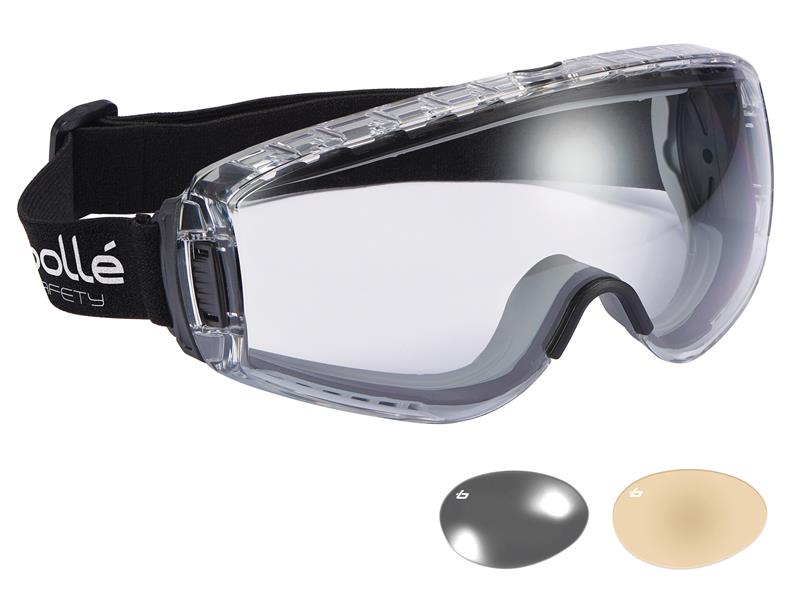 Bolle Safety PILOT PLATINUM® Ventilated Safety Goggles - Clear BOLPILOPSI