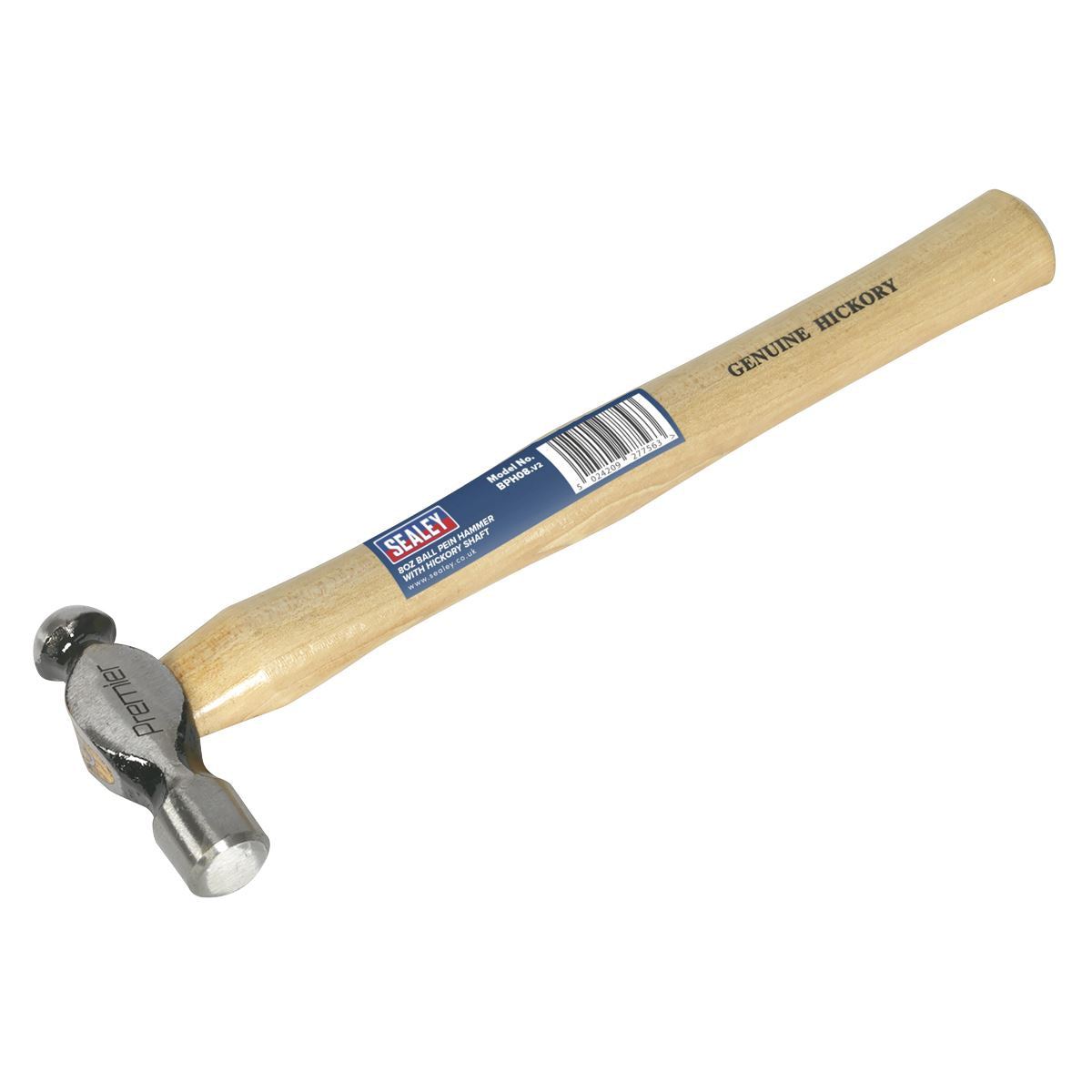 Sealey Ball Pein Hammer 8oz Hickory Shaft BPH08