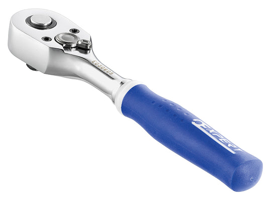 Expert 1/4in Square Drive Pear Head Ratchet 72 Tooth Comfort Grip E030605
