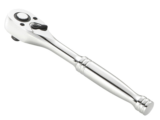 Expert Ratchet 3/8in Drive Steel Handle 72 Teeth Chrome Finish E031612B