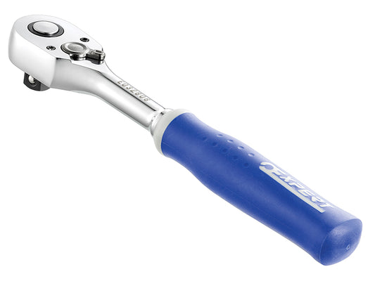 Expert 1/2" E032808 Pear Head Ratchet 72 Tooth 5° Arc Comfort Grip BRIE032808