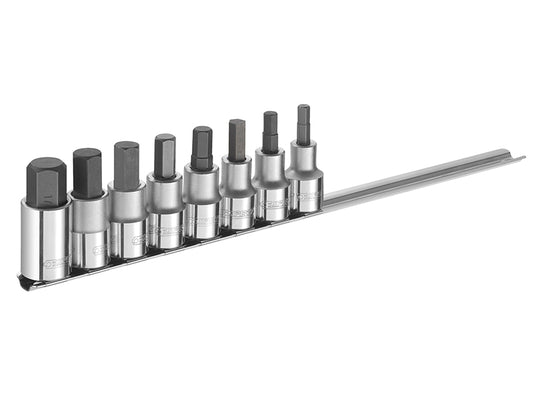 Expert 1/2in Drive Standard Length Hex Bit Socket Set 8 pc Metric BRIE032904B