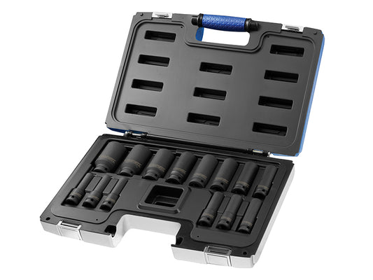 Expert 1/2in Drive Metric Deep Impact Socket Set 14 Piece BRIE041602B