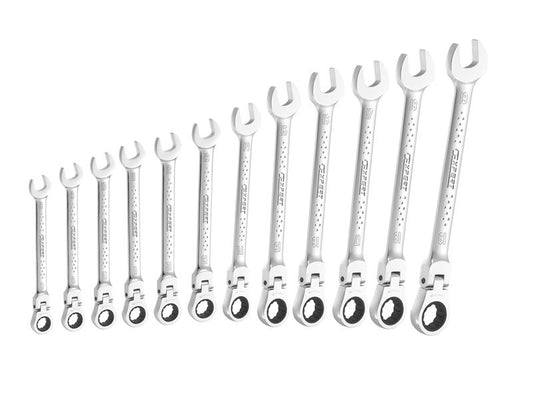 Expert Flexible Head Ratchet Spanner Set, 12 Piece BRIE111102B