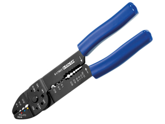 Expert Crimping & Stripping Pliers Length: 220mm Range 0.75 to 6mm BRIE117903B