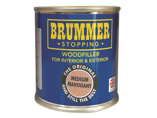 Brummer Wood Filler Medium Mahogany 250g For Furniture Doors Floors BRUBM30408