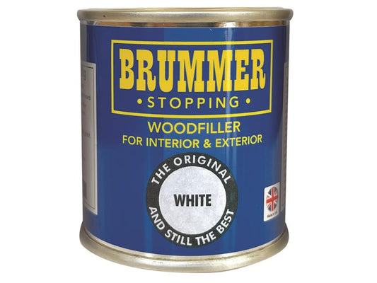 Brummer Wood Filler White 700g For Furniture Doors Wooden Floors etc BRUBM30501