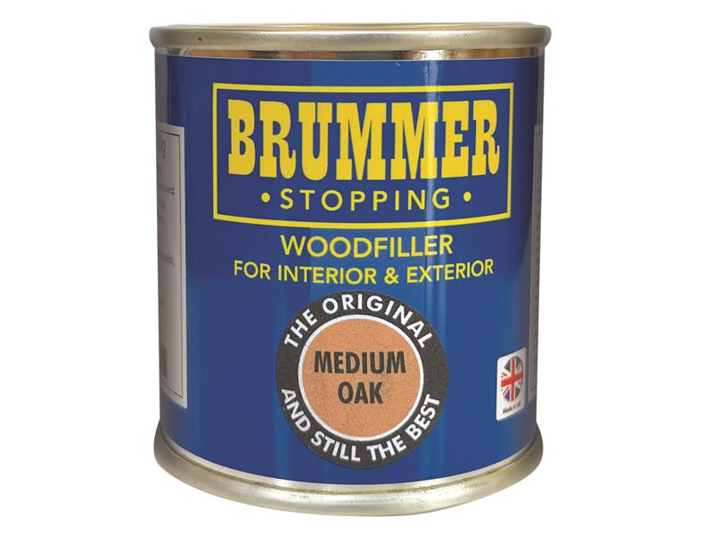 Brummer Wood Filler Medium Oak 700g For Furniture Doors Floors etc BRUBM30505