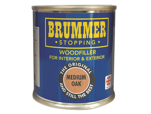 Brummer Wood Filler Medium Oak 700g For Furniture Doors Floors etc BRUBM30505