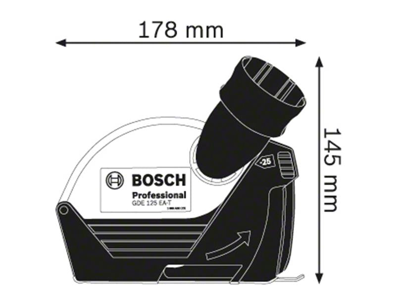 Bosch Professional Angle Grinder Dust Extraction Gaurd BSH600A003DJ