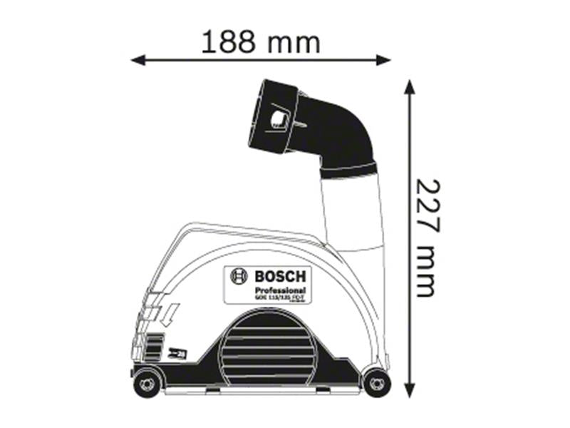 Bosch Professional Angle Grinder Dust Extraction Gaurd BSH600A003DK