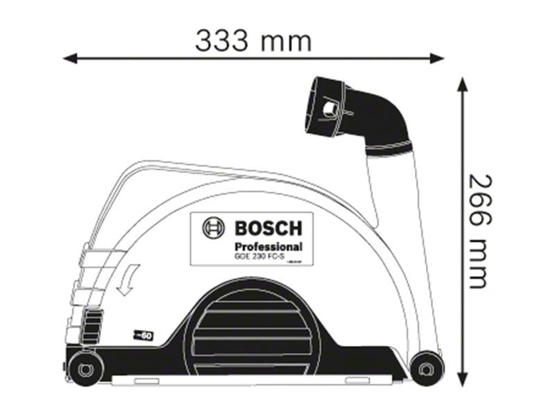 Bosch Professional Angle Grinder Dust Extraction Standard Gaurd BSH600A003DL