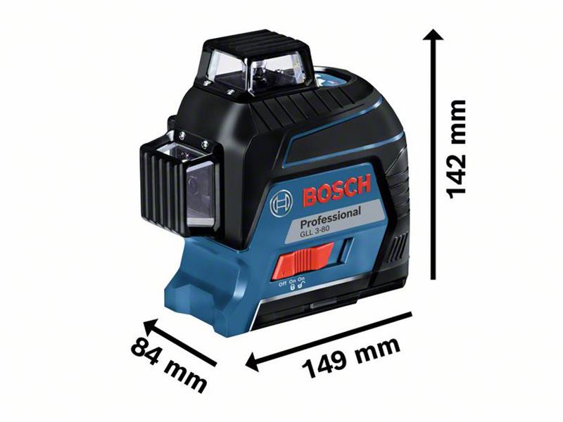 Bosch Professional 360° Line Laser Working Range: 30m BSH601063S00 GLL 3-80