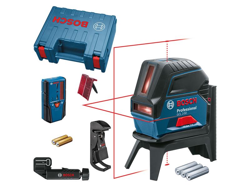Bosch Professional Combi Laser + LR 6 Receiver 3 x AA 1.5V LR6 Bat BSH601066F01