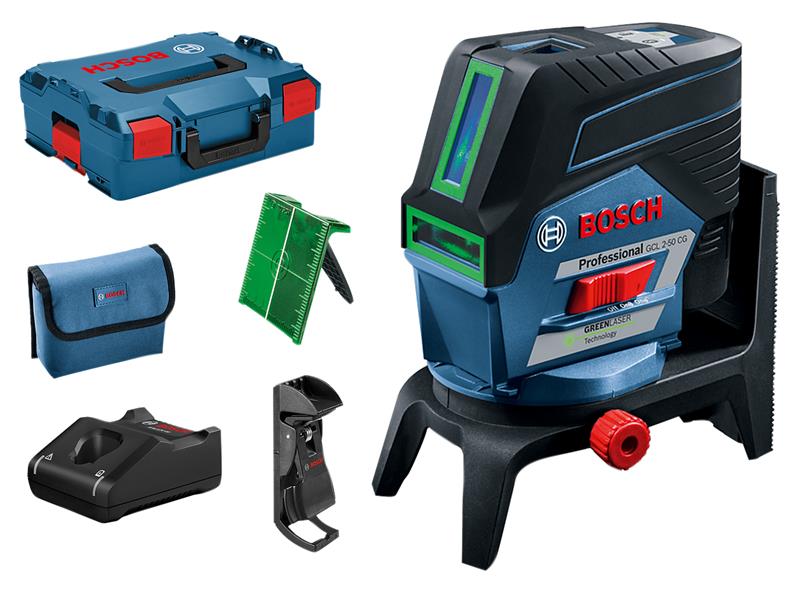 Bosch Professional Combi Laser + Mount 1 x 12V 2.0Ah Li-ion Batt BSH601066H70