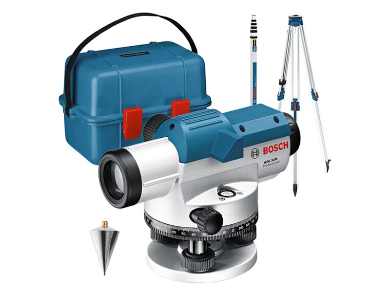 Bosch GOL 32 D Professional Optical Level Set Working Range 120m BSH601068502
