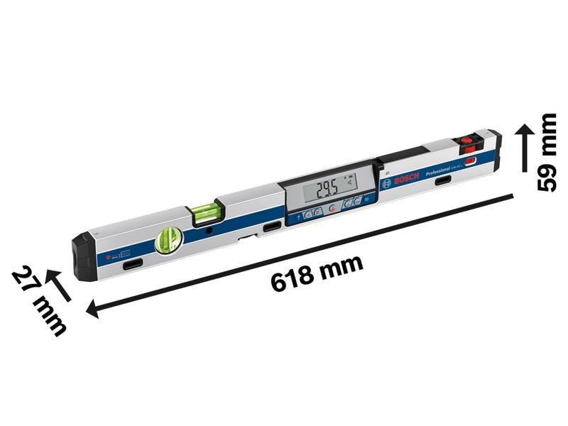 Bosch Professional Incline Measurer 60cm Laser Range 30m Magnets BSH601076900