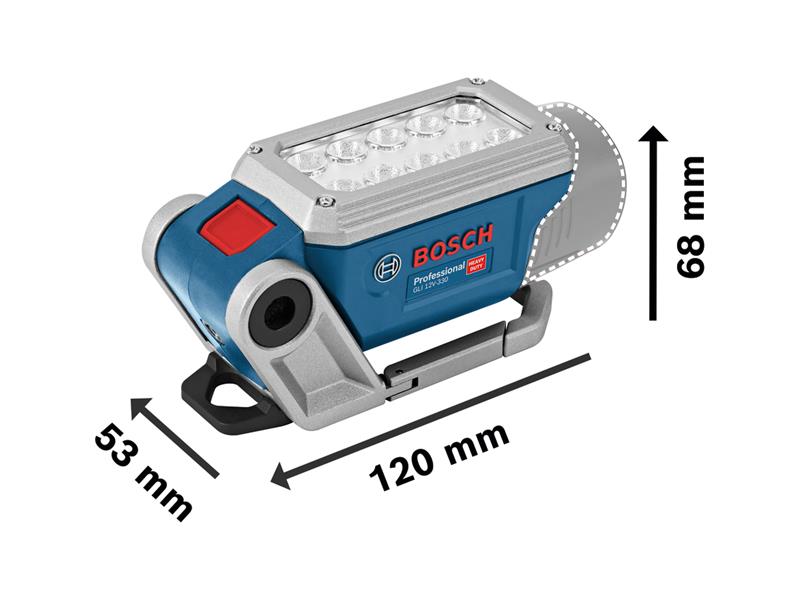 Bosch Professional Cordless Light 12V Bare Unit LED Tripod thread BSH6014A0000